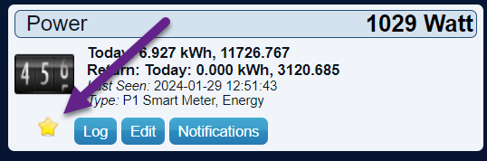 Powerscherm op dashboard tonen
