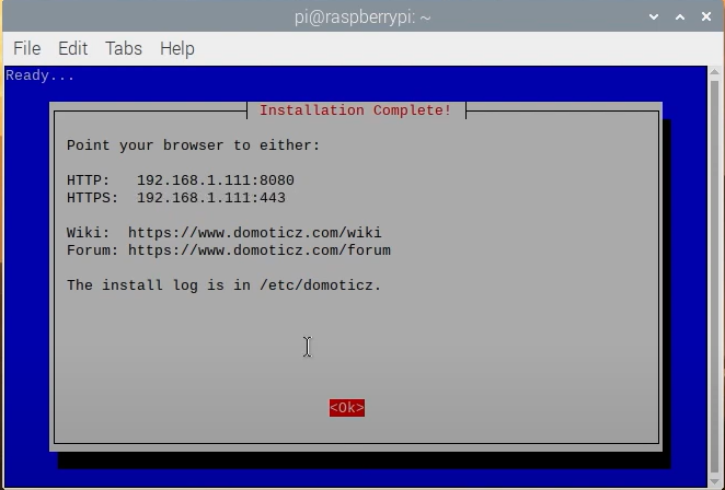 Install domoticz on raspberry pi